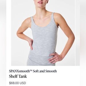 SPANXsmooth™ Soft and Smooth Shelf Tank in HEATHER GREY SPACEDYE size small